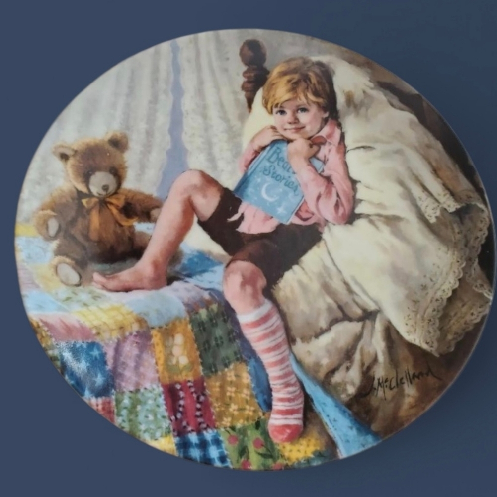 Reco International Corp "Diddle Diddle Dumpling" Vintage Wall Decor Plate